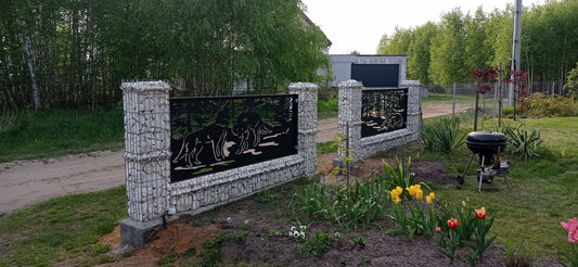 Animals wolf deer forest patern DXF SVG - laser - waterjet - plasma cutting