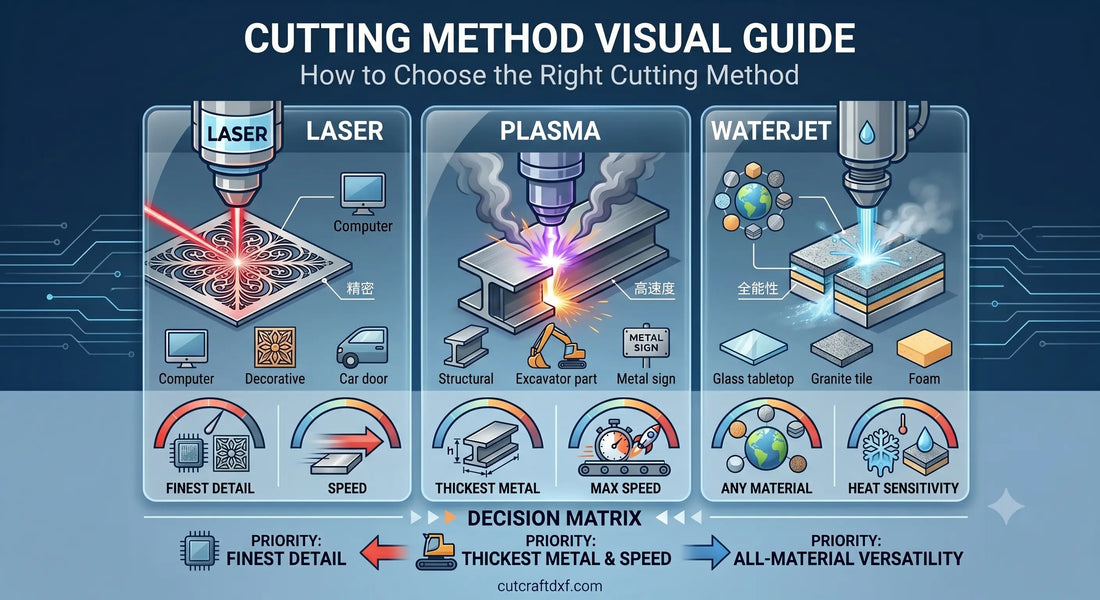 Laser, Plasma, or Waterjet? How to Choose the Right Cutting Method