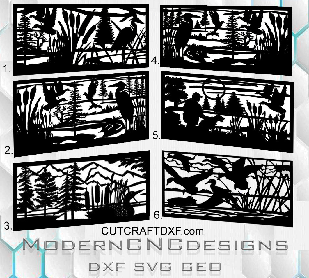 Bird-inspired DXF pattern featuring cranes, herons, and lake geese. Ready for laser cutting, plasma cutting, and CNC fabrication. Ideal for garden gates, swing gates, fences, balcony railings, and decorative outdoor panels. Perfect for modern homes, gardens, stone fences, and outdoor metalwork projects. Production-ready vector files optimized for precise cutting and modern outdoor design.