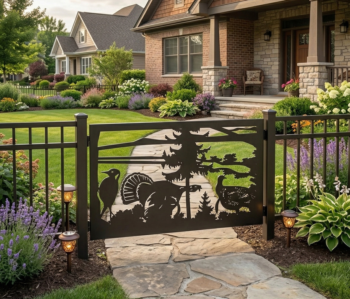 Forest Animals DXF Bundle for CNC | Deer Bear Moose Gate Design