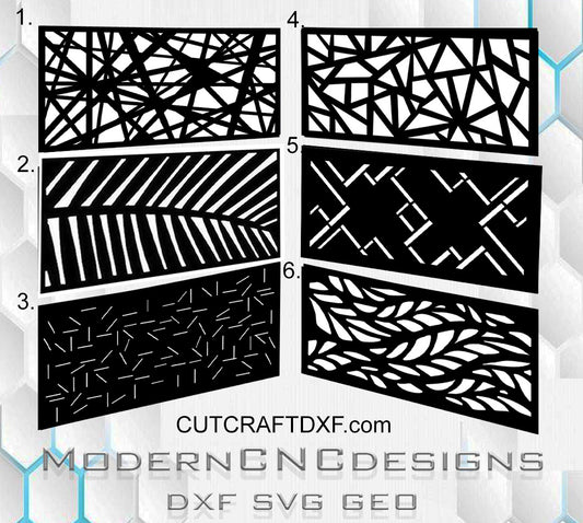 Simple geometric cutting patterns designed for modern homes and contemporary gardens. Perfect for modern fence panels, sliding gates, stone fence inserts, balcony railings, and architectural metal screens. Professional DXF and SVG files ready for laser cutting, plasma cutting, and waterjet CNC fabrication. Clean, minimalist design ideal for modern outdoor spaces and custom metal projects.