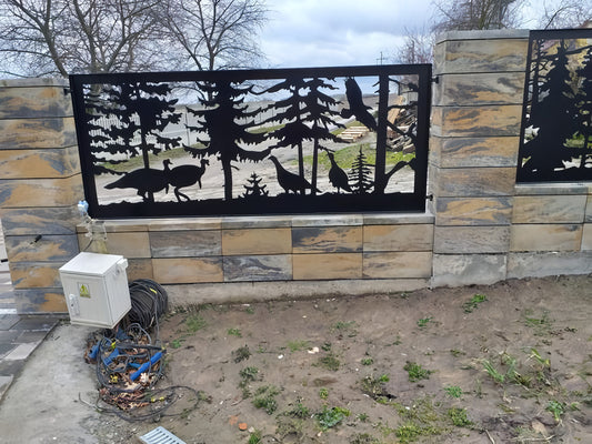 Bird pattern - crane heron lake geese animals DXF - laser plasma JPG SVG