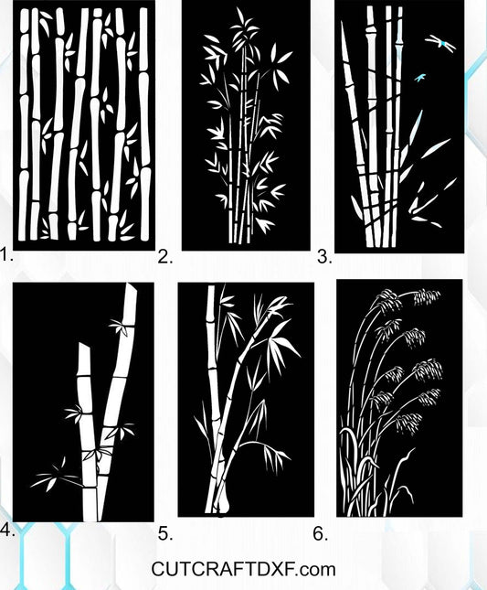 decorative openwork panels
ornamental metal panels
bamboo pattern panel
laser cut panel design
DXF cutting file
SVG laser file
plasma cutting design
waterjet cutting file
CNC panel pattern
metal garden screen
privacy screen panel
custom metal panel
ready to cut DXF