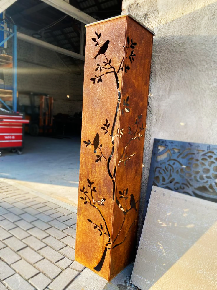 Garden Planter . Modern garden design, pattern ready for laser cutting, waterjet, or plasma